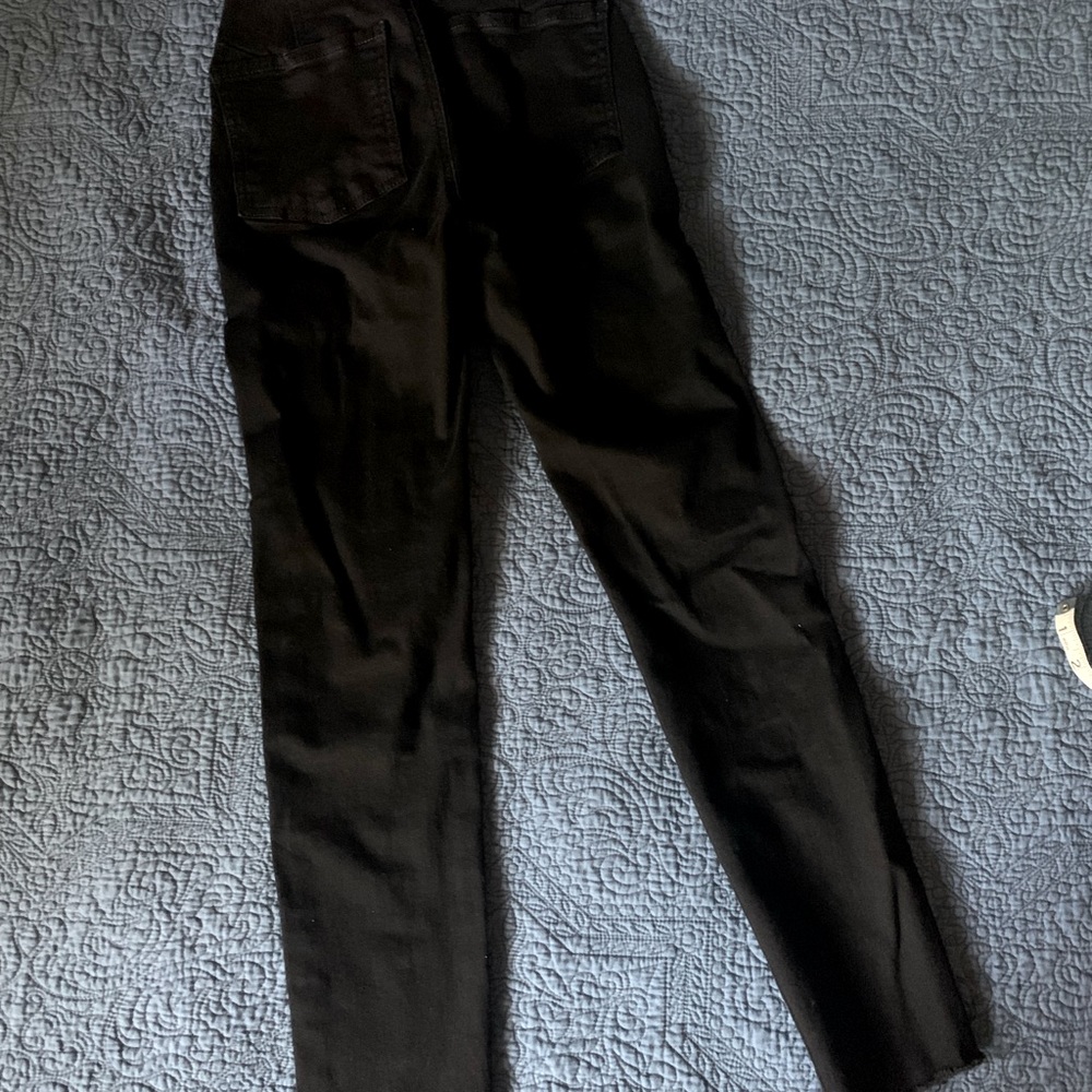 Free People Skinny Black Pants Ankle Crop